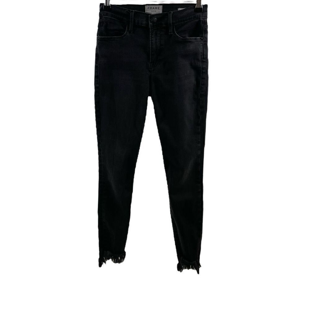 Frame Denim Black Le High Skinny Size 26